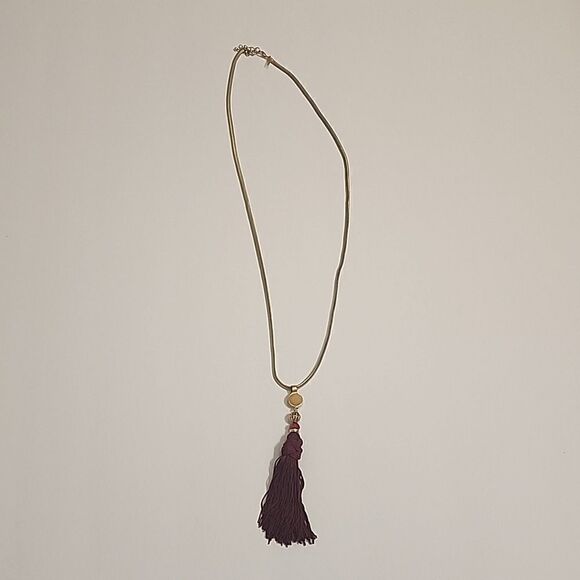NY Collection Long Tassle Statement Necklace - Picture 1 of 3